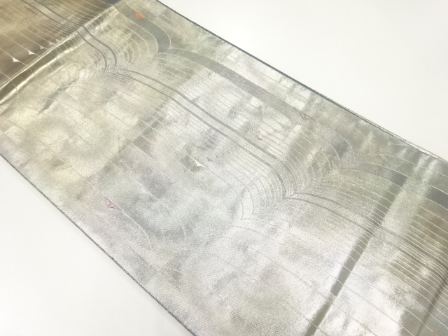 変わり縞模様織出し袋帯